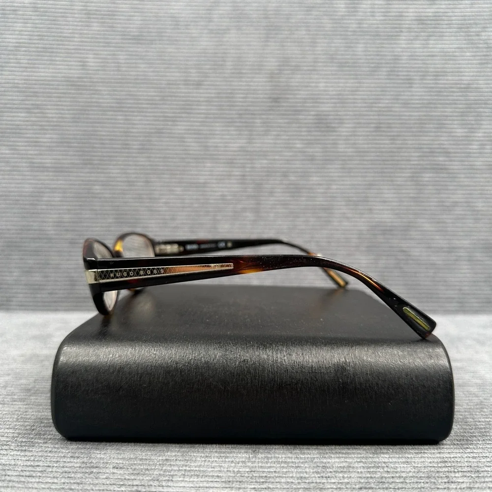 Hugo Boss 0271 H9J Tortoise Oval Eyeglasses Frames Italy 135 Y2k